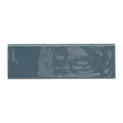 MS International Urbano 4" x 12" Glossy Bullnose Navy