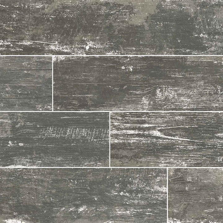 MS International Vintage 8" x 36" Wood look Silver