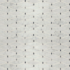 MS International Decorative Mosaic 12" x 12" Elongated Hexagon Marbella Diamond