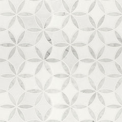 MS International Decorative Mosaic 12" x 12" Geometric La Fleur