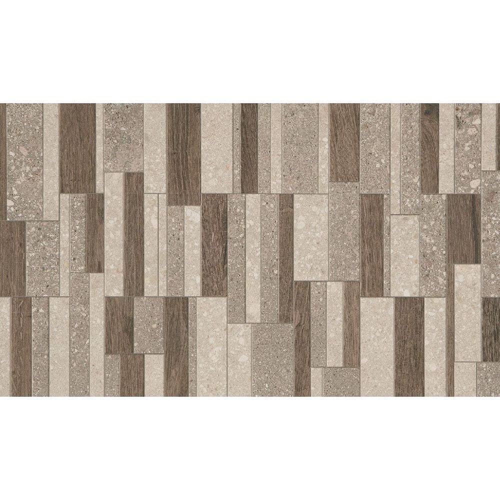 Daltile Museo 12'' x 24'' Rectangle Matte Grey Mix