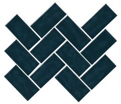 Marazzi Artezen 2" X 4" Herringbone Deep Blue