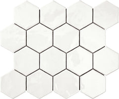 Marazzi Artistic Reflections 3" X 3" Hexagon Glossy Artic