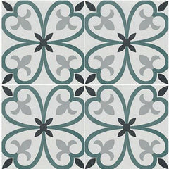 Marazzi D Segni Color 8" X 8" Deco Clover