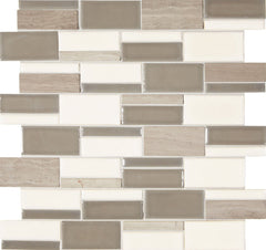 Marazzi MidPark Mosaics 3" Rectangle Random Rainstorm