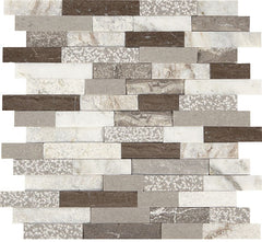 Marazzi Predella 12" X 12" Random Linear, Straight Edge Reverent Taupe Blend