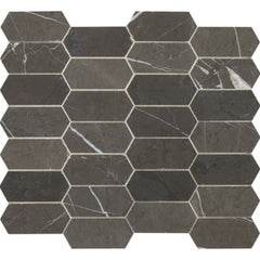 Daltile Marble 2" X 4" Elongated Hexagon Antico Scuro