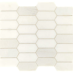 Daltile Marble 2" X 4" Elongated Hexagon Empyrean Ice