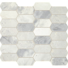 Daltile Marble 2" X 4" Elongated Hexagon Stormy Mist