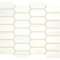 Daltile Marble 2" X 4" Elongated Hexagon Contempo White