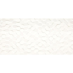 Daltile Multitude 12" X 24" Hex Origami White
