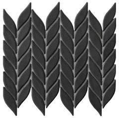 Emser Mythos 11"x13" Petal Mosaic 1.6"X4" Black