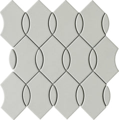 Emser Mythos 12"x12" Wave Mosaic 3"X5.6" Gray