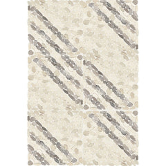 Daltile Pebble Oasis 12" X 12" Striped Pebble Seashell