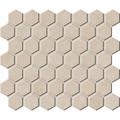 Daltile Perpetuo 12" X 14" Hexagon Mosaic Elegant Beige