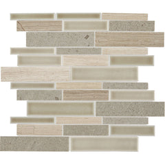 Daltile  Raine 12" X 11" Random Linear Cumulus Grey Bld