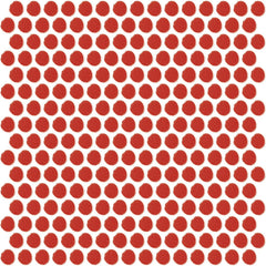 Daltile Color Wheel Mosaic 13'' X 11'' Penny Glossy Currant