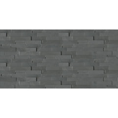 Bedrosians Stone Ledgers 6" X 24" Ledger Natural Cleft Andhra Black
