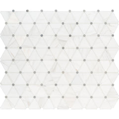 MS International Natural Stone Marble 12" x 12" Mosaic Bianco Dolomite Pinwheel