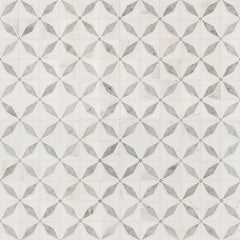 MS International Natural Stone Marble 12" x 12" Polished Bianco Starlite