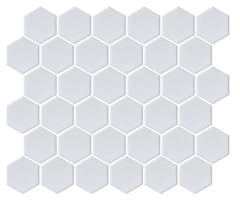 Emser Savvy 11"x12" Hexagon Mosaic 2"x2" Polished White