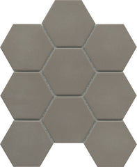 Emser Source 9"x10" Hexagon Mosaic 3" Taupe