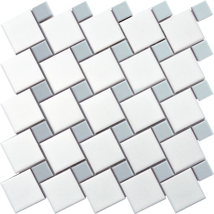 Emser Spin 11"x11" Dot Mosaic Silver