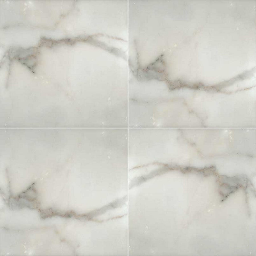 MS International Natural Stone Marble 12" x 12" Polished Calacatta Gold