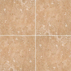 MS International Travertine 12" x 12" HF Tuscany  Walnut