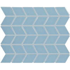 Daltile Color Wheel Retro 2" X 3" Chevron Glossy Waterfall