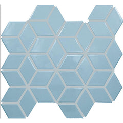 Daltile Color Wheel Retro 2" X 3" 3D Cube Glossy Waterfall