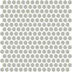 Daltile Color Wheel Mosaic 13'' X 11'' Penny Glossy Desert Gray