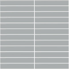 Daltile Color Wheel Mosaic 12'' X 10'' Straight 1'' X 6'' Glossy Desert Gray