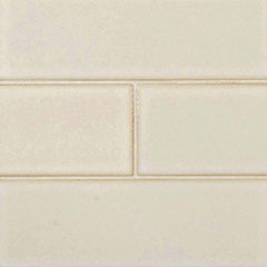 MS International Highland Park 12" x 12" Mosaic 4" x 12" Glossy Antique White