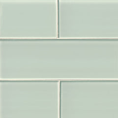 MS International Decorative Mosaic 12" x 12" Subway 4" x 12" Arctic Ice
