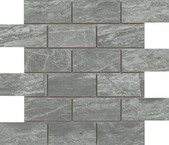 Emser Reserva 12" X 12" OFFset Mosaic 2" X 4" Pampa