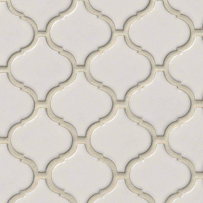 MS International Decorative Mosaic 12" x 12" Arabesque Bianco