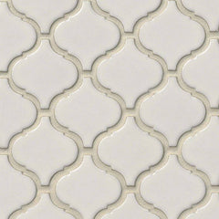 MS International Decorative Mosaic 12" x 12" Arabesque Bianco