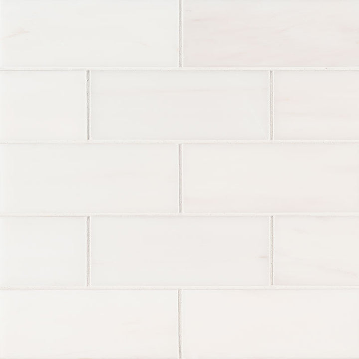 MS International Natural Stone Marble 3" x 6" Bianco Dolomite