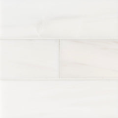 MS International Natural Stone Marble 4" x 12" Polished Bianco Dolomite