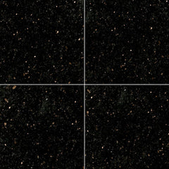 MS International Natural Stone Granite 12" x 12" Classic Black Galaxy