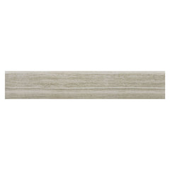 MS International Charishma 3" x 18" Bullnose Matte Silver
