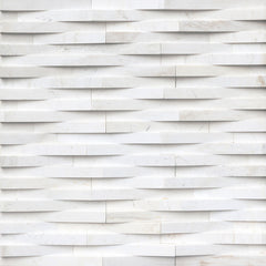 MS International Rockmount 6" x 18" 3D Wave Ledger Corner Cosmic White