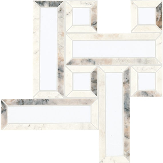 Daltile Gamma 12" X 12" Basketweave Mosaic 2.25" Illusive Blend