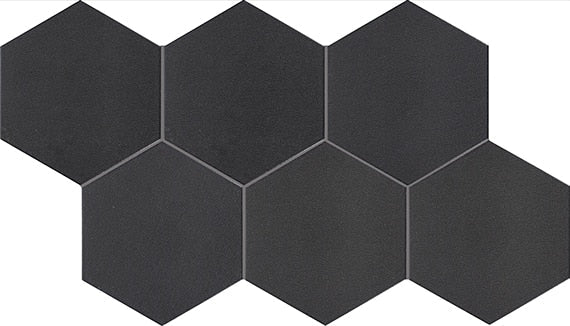 Marazzi Inyo 8" Hexagon Microban Ink