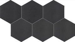 Marazzi Inyo 8" Hexagon Microban Ink