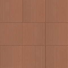 Marazzi Rhyme And Reason 6" X 6" Ripple Mix Warm Terracotta