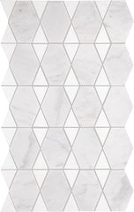 Daltile Perfit Mosaix 18" X RL" Mosaic Saran White & Thassos / Reverse