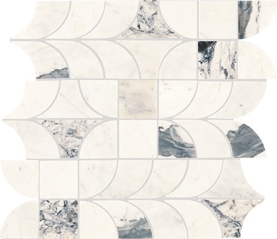 Daltile Gamma 14" X 16" Patchwork Mosaic Illusive