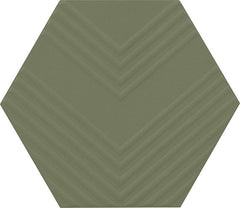 Marazzi Rhyme And Reason 4" X 5" Hexagon Ripple Mix Artichoke